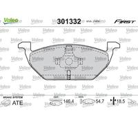 VALEO 301332 Brake pad set