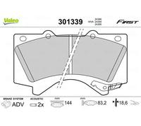 VALEO 301339 Brake pad set