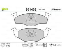 Brake pads Front Axle 301403 VALEO for VW SEAT SKODA
