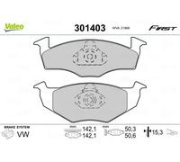 Brake pads Front Axle 301403 VALEO for VW SEAT SKODA