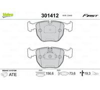 Brake pads Front Axle 301412 VALEO for BMW ALPINA