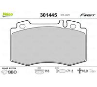 VALEO 301445 Brake pad set