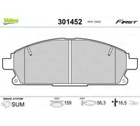 VALEO 301452 Brake pad set