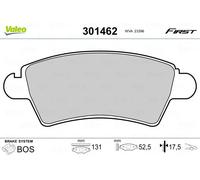 VALEO 301462 Brake pad set