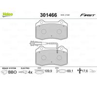 VALEO 301466 Brake pad set