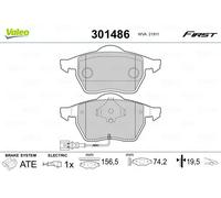 VALEO 301486 Brake pad set
