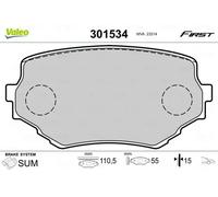 VALEO 301534 Brake pad set