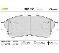 VALEO 301551 Brake pad set