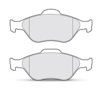 Valeo Set of 4 Brake Pads Essential 301564, Front Axle | Certified ECE-R90, Valeo Quality, Tested to Ensure Durability and Optimal Performance