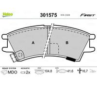 VALEO 301575 Brake pad set