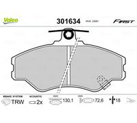 VALEO 301634 Brake pad set