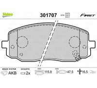 VALEO 301707 Brake pad set