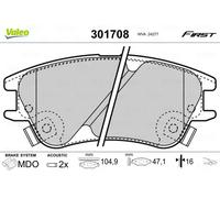 VALEO 301708 Brake pad set