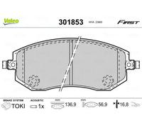 Brake pads Front Axle 301853 VALEO for SUBARU IMPREZA Saloon FORESTER OUTBACK