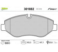 Brake pads Front Axle 301882 VALEO for MERCEDES-BENZ VW
