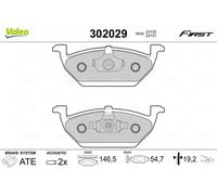 VALEO 302029 Brake pad set