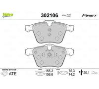 VALEO 302106 Brake pad set