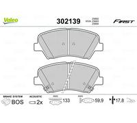 VALEO 302139 Brake pad set