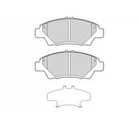 VALEO - Brake pads First - 302158 - Set of 4 pads - Front axle - Fully equipped with mounted accessories