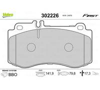 Brake pads Front Axle 302226 VALEO for MERCEDES-BENZ CLS E-CLASS E-CLASS T-Model