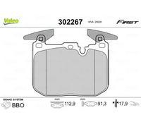 VALEO 302267 Brake pad set