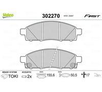 VALEO 302270 Brake pad set