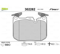 VALEO 302282 Brake pad set