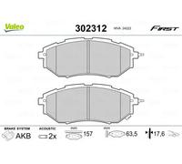 VALEO 302312 Brake pad set