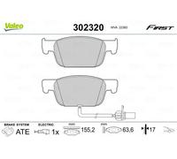 VALEO 302320 Brake pad set