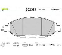 Brake pads Front Axle 302321 VALEO for NISSAN SUNNY Mk II SKYLINE Coupe