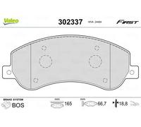 Brake pads Front Axle 302337 VALEO for VW AMAROK AMAROK Platform/Chassis