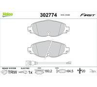VALEO 302774 Brake pad set