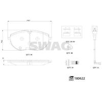 Brake pads Front Axle 33 10 7793 SWAG for VW CARAVELLE Mk VI
