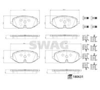 SWAG 33 10 7800 Brake pad set