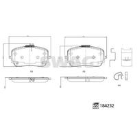 BRAKE PAD SET DISC BRAKE 33 10 9322 FOR MERCEDES-BENZ M 274.920OM 654.920 2.0L