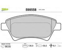 VALEO 598558 Brake pad set