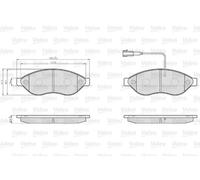 VALEO 872468 Brake pad set