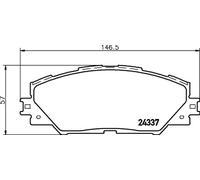 HELLA 8DB 355 006-871 Brake pad set