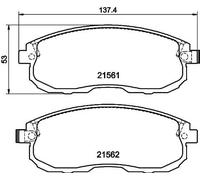 Brake pads Front Axle 8DB 355 013-991 HELLA for NISSAN MAXIMA / MAXIMA QX V JUKE