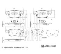 BLUE PRINT ADBP420032 Brake pad set