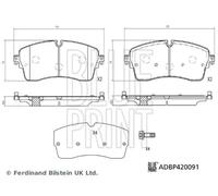 BLUE PRINT ADBP420091 Brake pad set