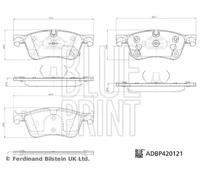 BLUE PRINT ADBP420121 Brake pad set