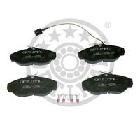 Brake pads Front Axle BP-10490 OPTIMAL for PEUGEOT FIAT CITROËN