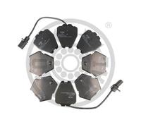 Brake pads Front Axle BP-12158 OPTIMAL for AUDI VW