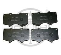 Brake pads Front Axle BP-12305 OPTIMAL for TOYOTA MITSUBISHI