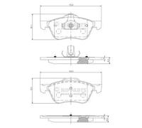 Brake pads Front Axle J3601082 NIPPARTS for NISSAN PRIMERA PRIMERA Hatchback