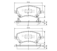 Brake pads Front Axle J3602101 NIPPARTS for TOYOTA COROLLA COROLLA Estate