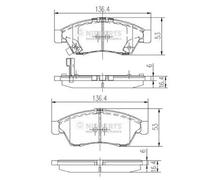 Brake pads Front Axle J3608024 NIPPARTS for SUZUKI LIANA Hatchback LIANA