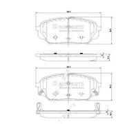Brake pads Front Axle N3600551 NIPPARTS for HYUNDAI ix55