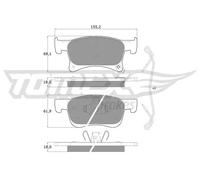 Brake pads Front Axle TX 17-93 TOMEX Brakes for OPEL ADAM CORSA E